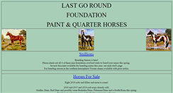 Desktop Screenshot of lastgoroundfoundationhorses.com